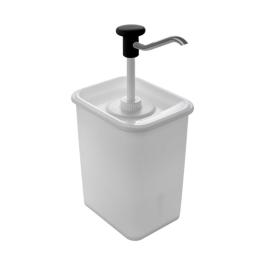 Distributeur de sauces - Avec pompe - 3 L - Noir - Hovicon