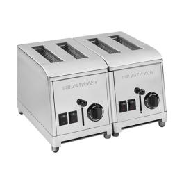Grille-pain - 4 fentes - acier inoxydable - 230V - Milantoast