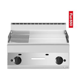 Plaque à pâtisserie - Gaz - Lisse / strié - L 70 CM - Fun 650 Line - Modulaire