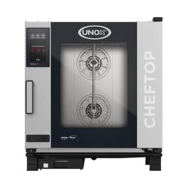 Cheftop Mindone - H 84.3 x 75 x 78.3 CM - 81.1 KG - 380 - 415 - Zonder - Stekker V - 11700 W - RVS - +30°C / +260°C - Unox - 596242