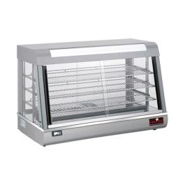 Vitrine chauffante - H 60,5 x 90 x 48 CM - 59 KG - 220 - 240 V - 1840 W - Inox - +30°C / +110°C - Caterchef - 680073