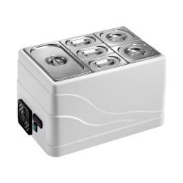 Vitrine réfrigérée - H 37 x 60 x 40 CM - 12.3 KG - 220 - 240 V - 130 W - Statique - R600A - Acrylonitrile-Butadiène-Styrène (Abs) - Blanc - 19 Litre - +2°C / +10°C - CaterCool - 682010