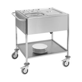 Bain Marie - H 87,5 x 67,3 x 84 CM - 30 KG - 220 - 240 V - 3000 W - Inox - 710052