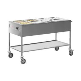 Bain Marie - H 87,5 x 67,3 x 149 CM - 58 KG - 220 - 240 V - 1500 W - Inox - 710054