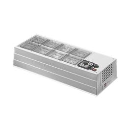 Vitrine réfrigérée - H 22 x 102 x 41 CM - 15 KG - 220 - 240 V - 130 W - Statique - R600A - Acrylonitrile-Butadiène-Styrène (Abs) - Blanc - 23 Litre - +2°C / +10°C - CaterCool - 682001