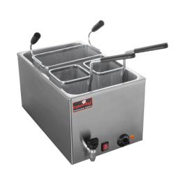 Pasta-Kookapparaat - H 28 x 34 x 54 CM - 10 KG - 220 - 240 V - 3500 W - RVS - 18 Liter - +30°C / +120°C - Caterchef - 508025
