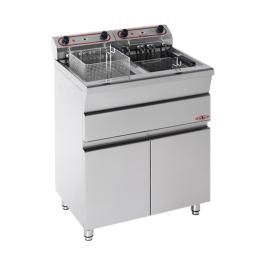 Friteuse - H 90 x 73 x 58 CM - 30 KG - 380 - 415 - Zonder - Stekker V - 7000 W - RVS - 15 Liter - Elektrisch - Stilfer - 527315