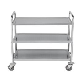 Chariot de service - H 94 x 85,5 x 53,5 CM - 14 KG - Inox - Caterchef - 535002