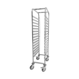 Chariot à étagères - H 173,5 x 38 x 55 CM - 18 KG - Inox - Caterchef - 535025