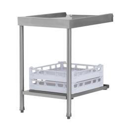 Aan/Afvoer Tafel - H 85 x 70 x 57.5 CM - 13 KG - RVS - 570110