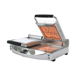 Contactgrill Duo - H 17.6 x 61.7 x 45.9 CM - 17 KG - 220 - 240 V - 3000 W - RVS - Glad - +120°C / +400°C - Keramisch - SpidoCook - 596045
