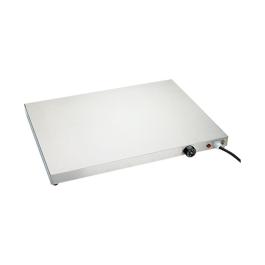 Plaque chauffante - H 6 x 60 x 40 CM - 9 KG - 220 - 240 V - 750 W - Inox - +30°C / +90°C - Caterchef - 710022