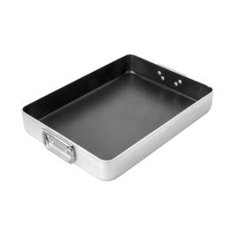 Plat à rôtir - H 6,5 x 40 x 30 CM - 1,55 KG - Aluminium - 6,3 Litre - Pujadas - 720171