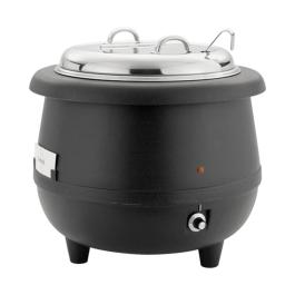 Soepketel - H 38 CM - 5.1 KG - Ø38.5 CM - 220 - 240 V - 380 W - Polypropyleen - 10 Liter - Met Lepel En Greep Uitsparing - 861090