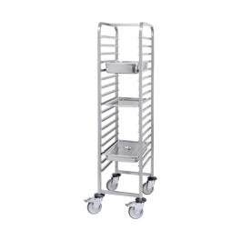 Chariot à étagères - H 171 x 46,5 x 63,5 CM - 18,2 KG - Inox - 921060