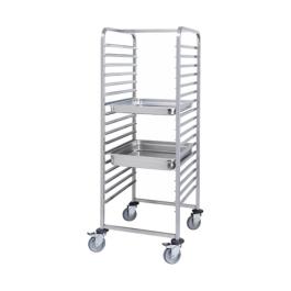 Chariot à étagères - H 171 x 66 x 75,5 CM - 25 KG - Inox - 921061