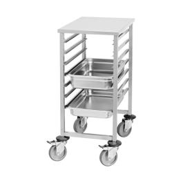 Chariot à étagères - H 90 x 45,5 x 63,5 CM - 16 KG - Inox - 921065