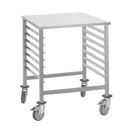 Chariot à étagères - H 90 x 66 x 75 CM - 20 KG - Inox - 921066