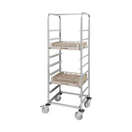 Chariot panier lave vaisselle - H 171 x 64 x 63.3 CM - 15 KG - Inox - 921153