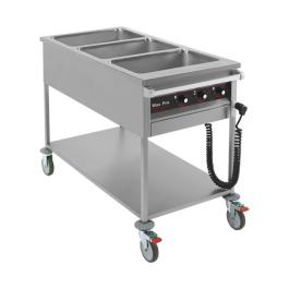 Bain Marie - H 90 x 60 x 120 CM - 50 KG - 220 - 240 V - 3500 W - RVS - MaxPro - 921351