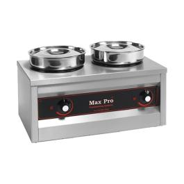 Chauffe-plats - H 29 x 50,3 x 29 CM - 10 KG - 220 - 240 V - 500 W - Acier inoxydable - 4,5 Litre - +30°C / +90°C - MaxPro - 921452
