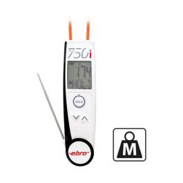 Jauge de Température à Coeur - H 2.3 x 4.4 CM - 0.1 KG - 16.95 CM - Acrylonitrile-Butadiène-Styrène (Abs) - -50°C / +250°C - Ebro - 926005