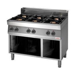 Kooktoestel - H 85 x 110 x 70 CM - 73 KG - Aardgas - 25.8 CM - RVS - Gas - Modular - 316702