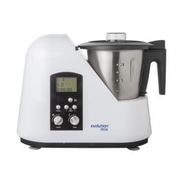 Thermoblender - H 32.8 x 45.3 x 22.6 CM - 9 KG - 220 - 240 V - 1100 W - RVS - Wit - 2 Liter - +37°C / +130°C - Evolution Mix - 450010