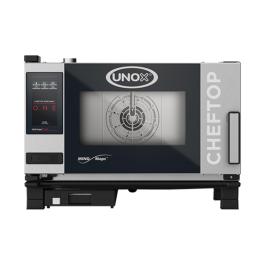 Cheftop Mindone - H 53.8 x 75 x 77.3 CM - 53.8 KG - 380 - 415 - Zonder - Stekker V - 5000 W - RVS - +30°C / +260°C - Unox - 596212