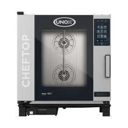 Cheftop Mindplus - H 84.3 x 75 x 78.3 CM - 85.4 KG - 380 - 415 - Sans - Prise V - 11700 W - Inox - +30°C / +260°C - Unox - 596244