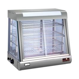 Warmhoudvitrine - H 64.5 x 66 x 43.7 CM - 37 KG - 220 - 240 V - 1840 W - RVS - +50°C / +85°C - Caterchef - 680072