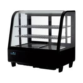 Vitrine réfrigérée - H 67,5 x 68,2 x 45 CM - 39 KG - 220 - 240 V - 160 W - Ventilée - R600A - Noir - 100 Litre - +1°C / +12°C - CaterCool - 712060