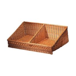 Corbeille à pain - H 30 x 99,5 x 55 CM - 3,5 KG - Bois de saule - Marron - 809025