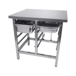 Werktafel / Onderstel - 1/1 GN - 8 Niveaus - H 90 x B 90 x D 70 CM - RVS - G-Line