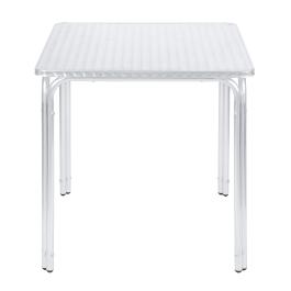 Terrastafel - Stapelbaar - Zilver - H 74 x B 70 x D 70 CM - G-Line