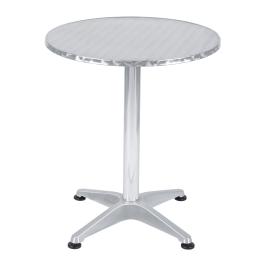 Table - Gris - Ø 60 x H 72 CM - Inox/Aluminium - Bolero - U425