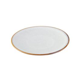 Assiette - 6 pièces - Gris - Porcelaine - Ø 18 x H 2.1 CM - Olympia