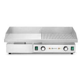 Bakplaat - Elektrisch - Glad/Ribbel - Tafelmodel - 400V - Budget Line - Hendi
