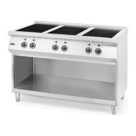 Inductie Fornuis - Staand Model - 6 Zones - 400V - 25.500W - RVS - Hendi