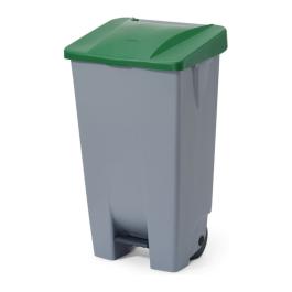 Poubelle à pédale - 120 L - H 88,5 x L 50 x P 41 CM - Gris - Hendi