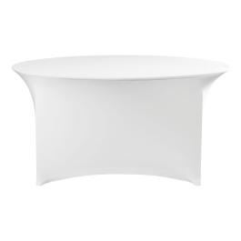 Housse de table - Ronde - Ø 150 CM - Blanc - Hendi