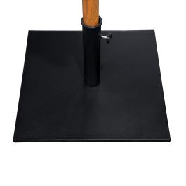 Parasolvoet - 25 KG - Zwart - Gepoedercoat staal - H 30 x L 50 x B 50 CM - G-Line