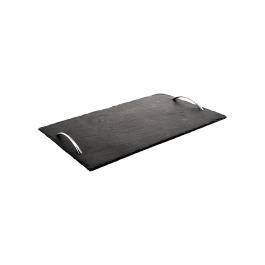 Assiette - 1/1 GN - Avec poignées - Noire - Ardoise - G-Line