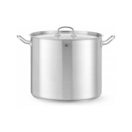 Poêle de cuisson haute - avec couvercle - inox - H 27 X 33,5 X 45 CM - Hendi - 837603