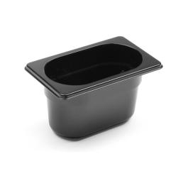 Bac gastronorme - 1/9 GN - 10 CM - Polycarbonate - Noir - Hendi - 862827