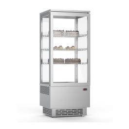 Vitrine réfrigérée - 1 porte - éclairage LED - 78 litres - inox - 230V - G-Line