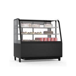 Vitrine - 1 porte - Plateau - 100 litres - Noir - 230V - G-Line