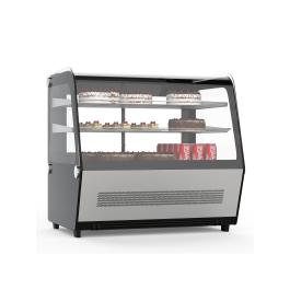 Vitrine réfrigérée - 1 porte - Table top - 120 litres - Acier inoxydable - 230V - G-Line