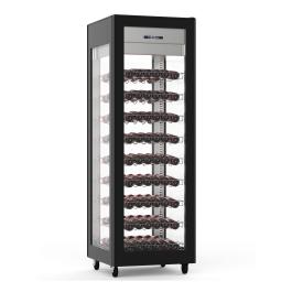 Cave à vin - Porte vitrée - 400 litres - Noire - 1 zone - G-Line