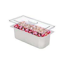 Récipient à glace - 5 litres - Acier inoxydable - 360 x 165 x 120 mm